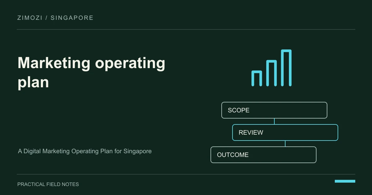 A Digital Marketing Operating Plan for Singapore SMEs