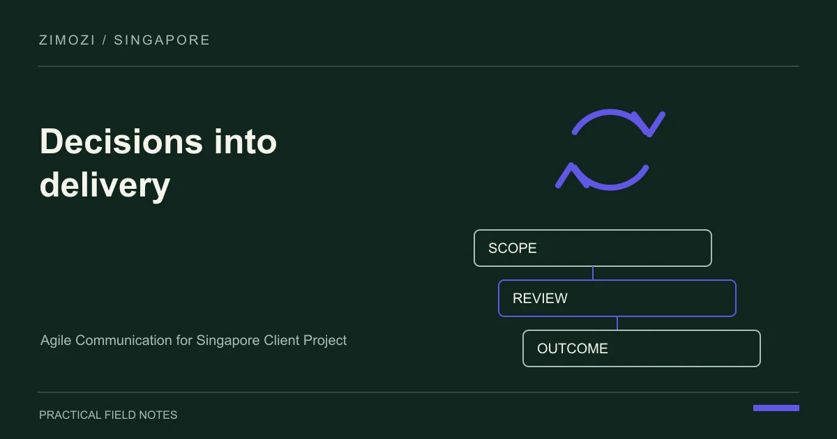 Agile Communication for Singapore Client Projects: Make Decisions Traceable