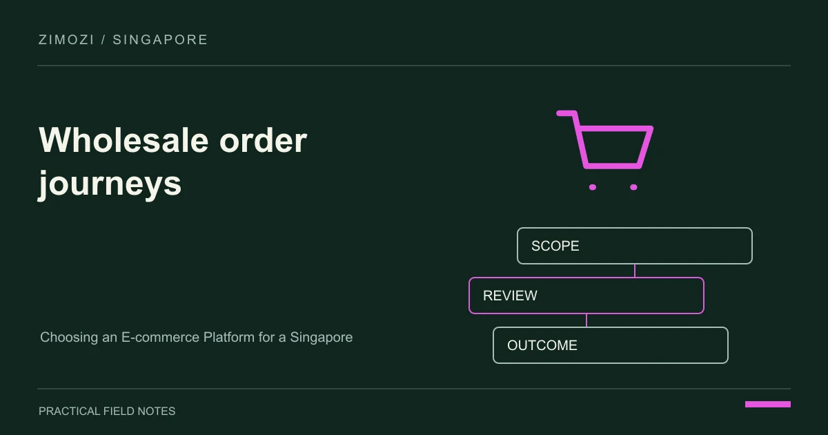 Choosing an E-commerce Platform for a Singapore Wholesale Business