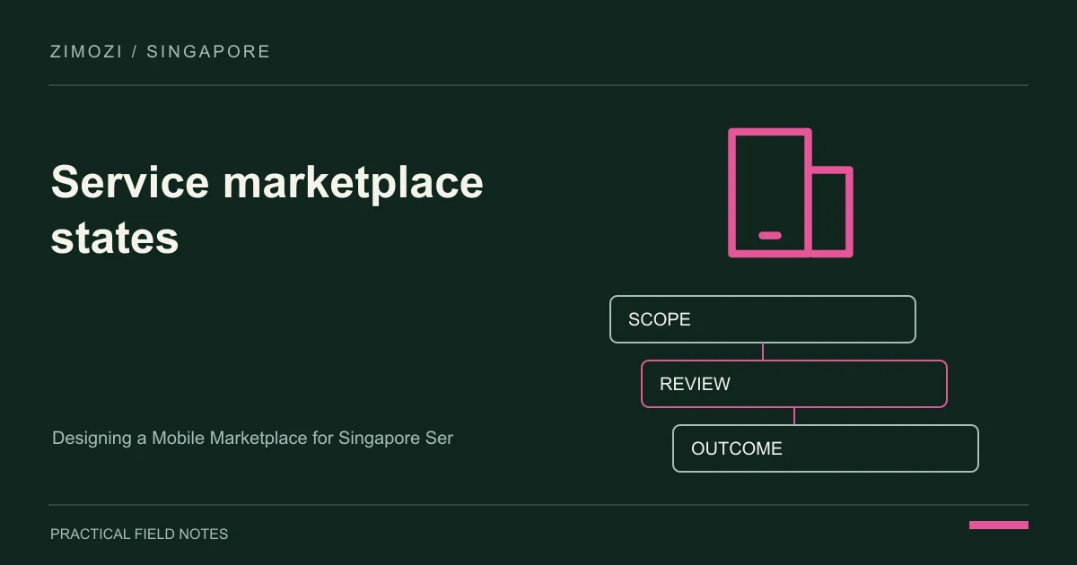 Designing a Mobile Marketplace for Singapore Service Bookings