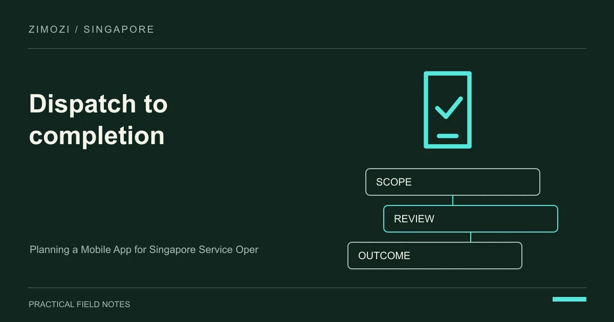 Planning a Mobile App for Singapore Service Operations