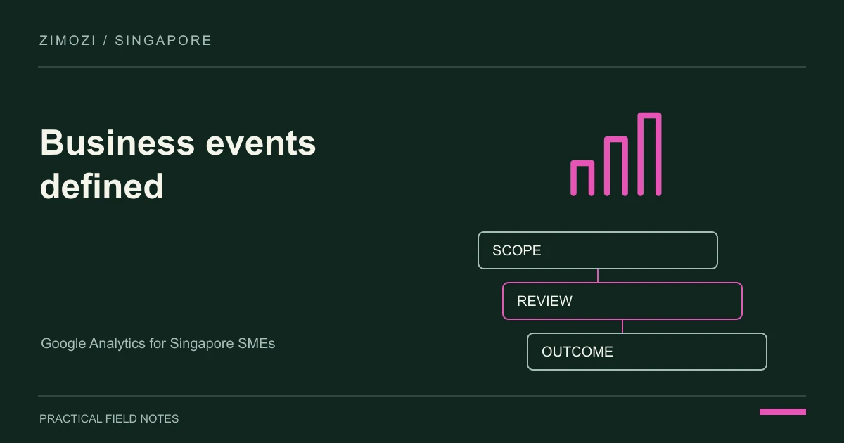 Google Analytics for Singapore SMEs: Define Useful Events Before Reports