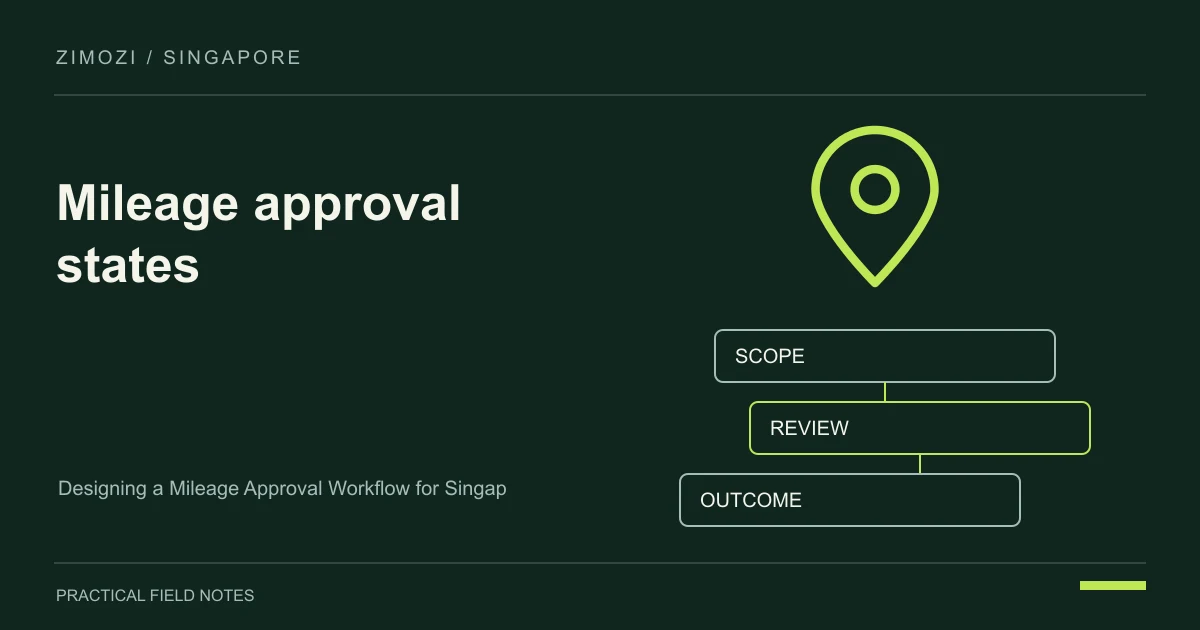 Designing a Mileage Approval Workflow for Singapore Employers